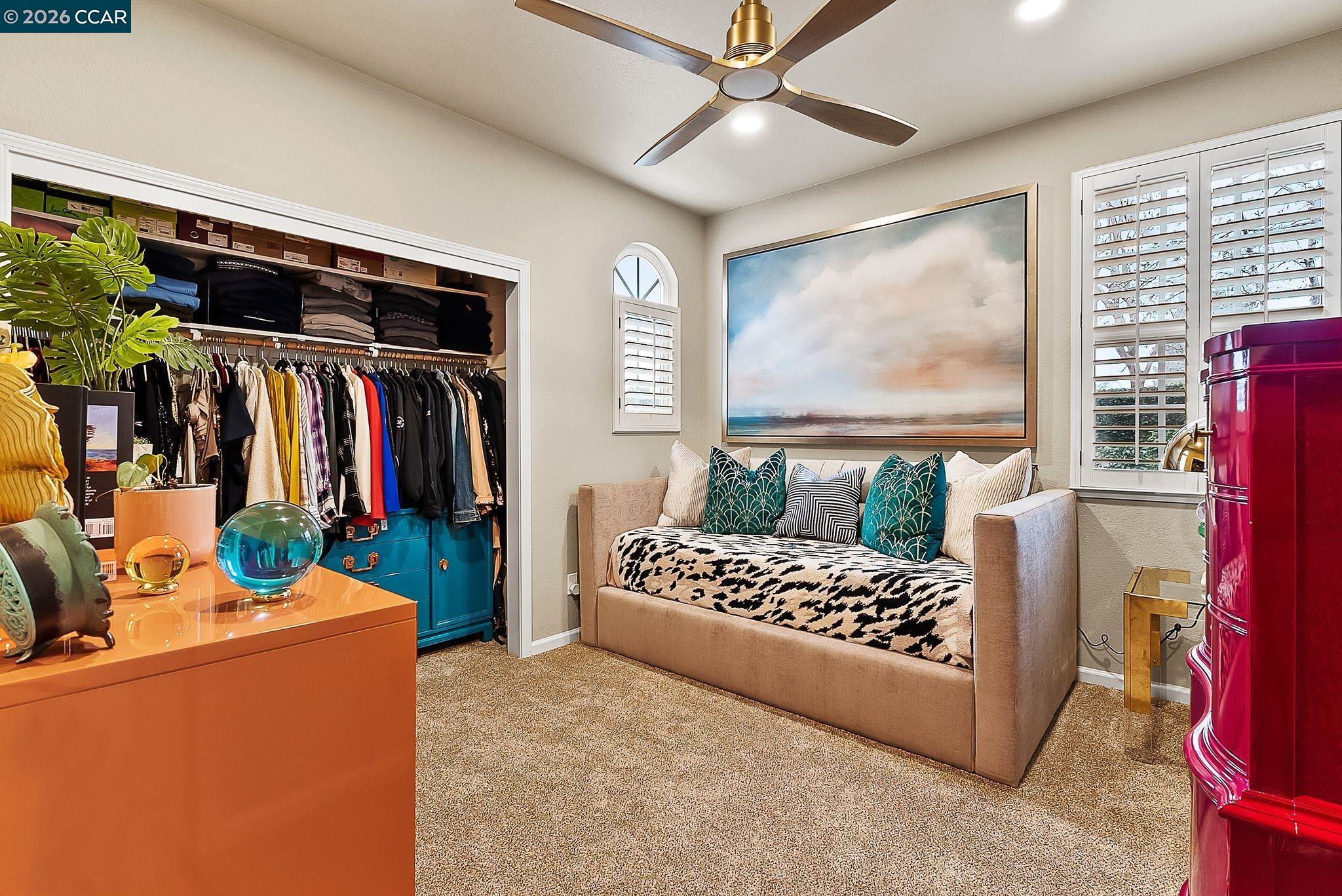 3607 Crystal Tree Court Stockton, CA 95219 - Photo 27 of 44 a bed room with furniture and a window