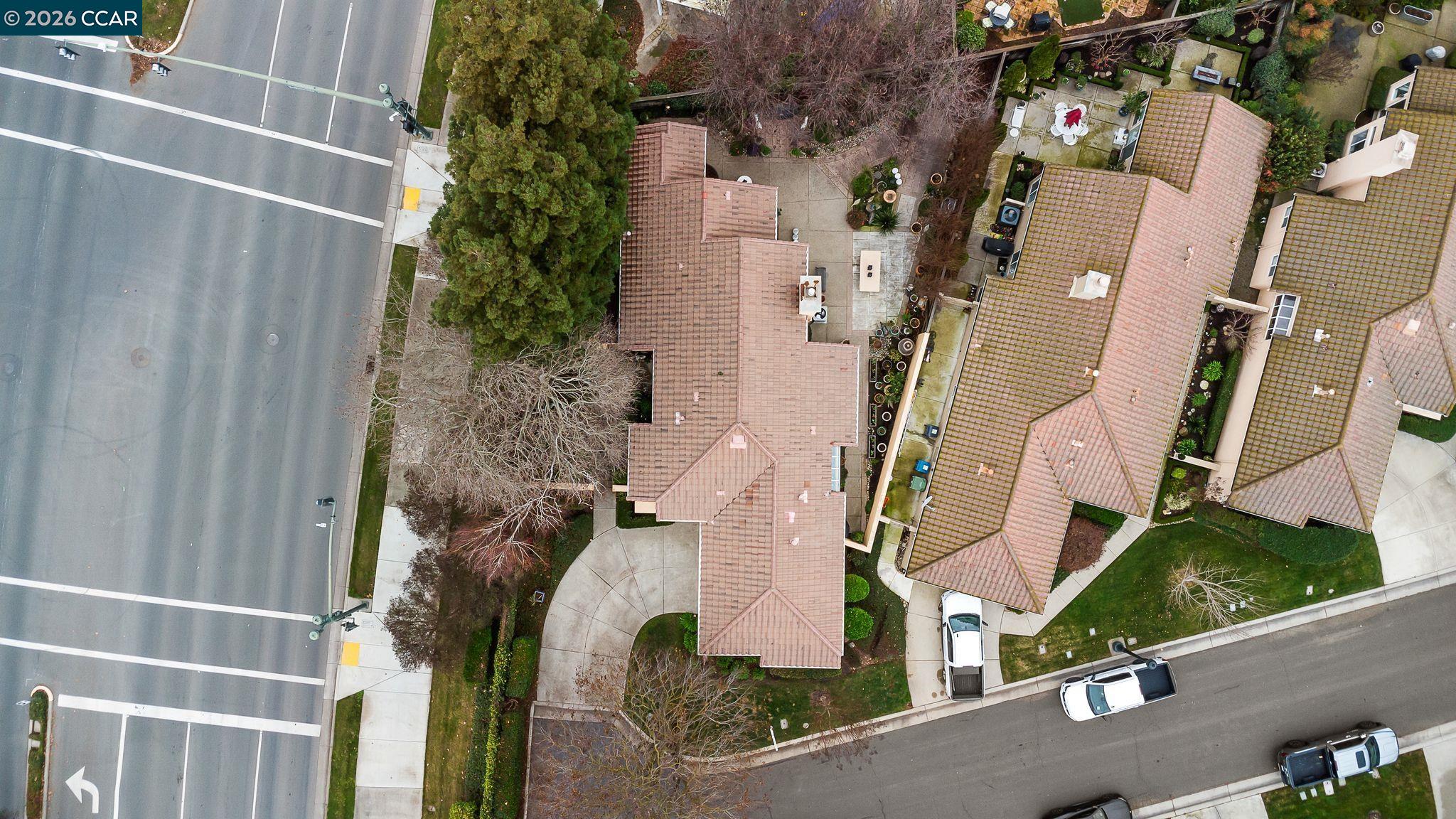 3607 Crystal Tree Court Stockton, CA 95219 - Photo 41 of 44 an aerial view of waterside residential houses with street