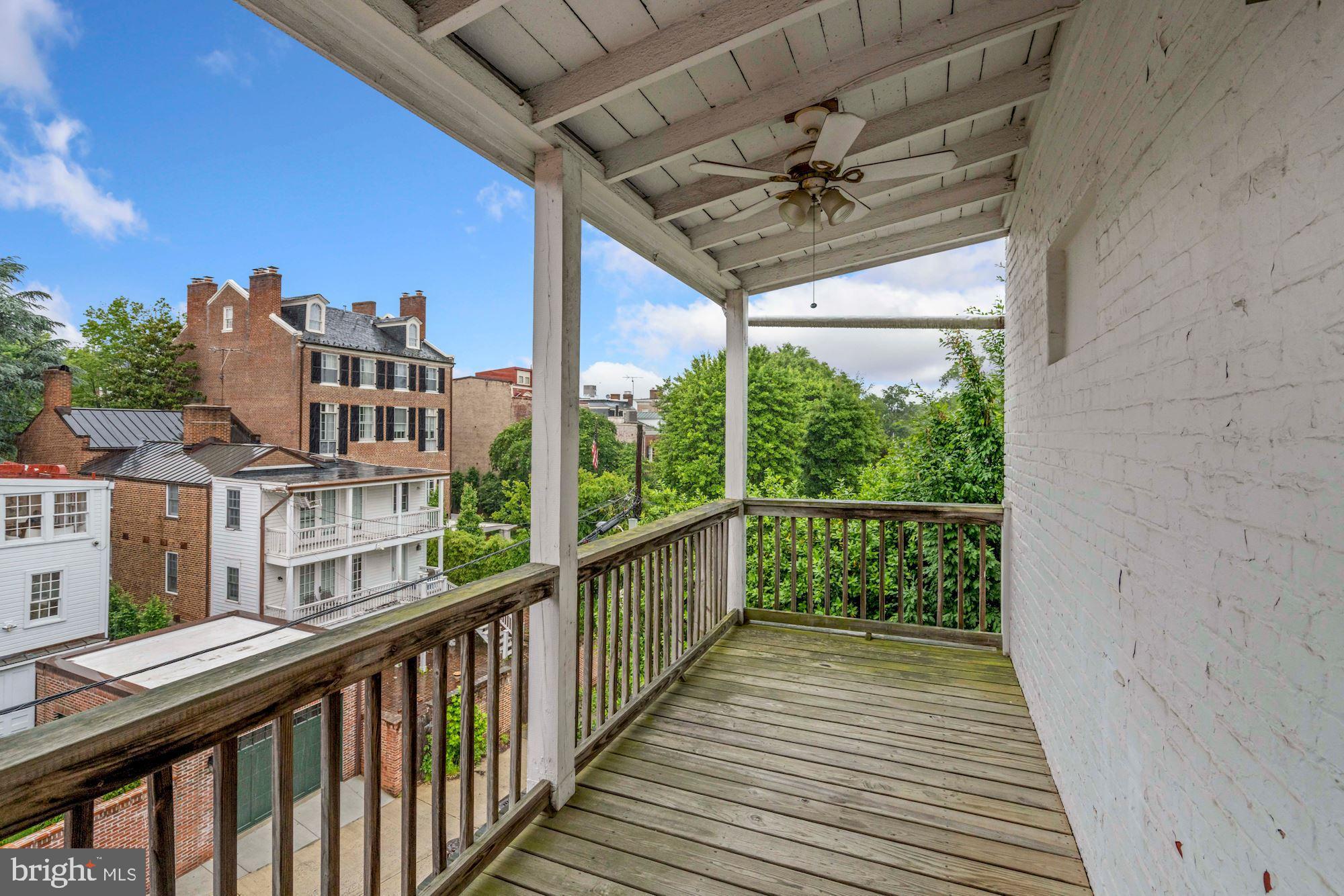 3333 N Street Northwest, Unit 7 Washington, DC 20007 - Photo 27 of 31 Balcony off of Second Bedroom