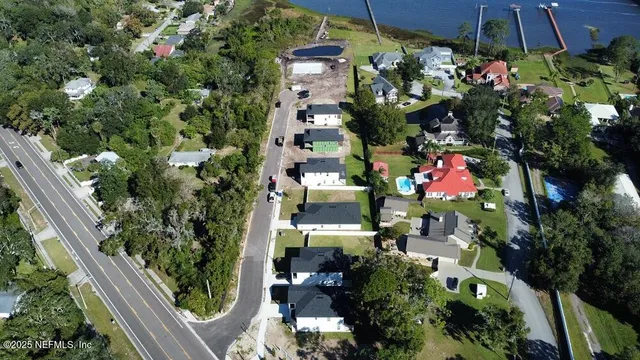 a view of a livingroom and a fireplace