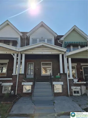 a front view of a house