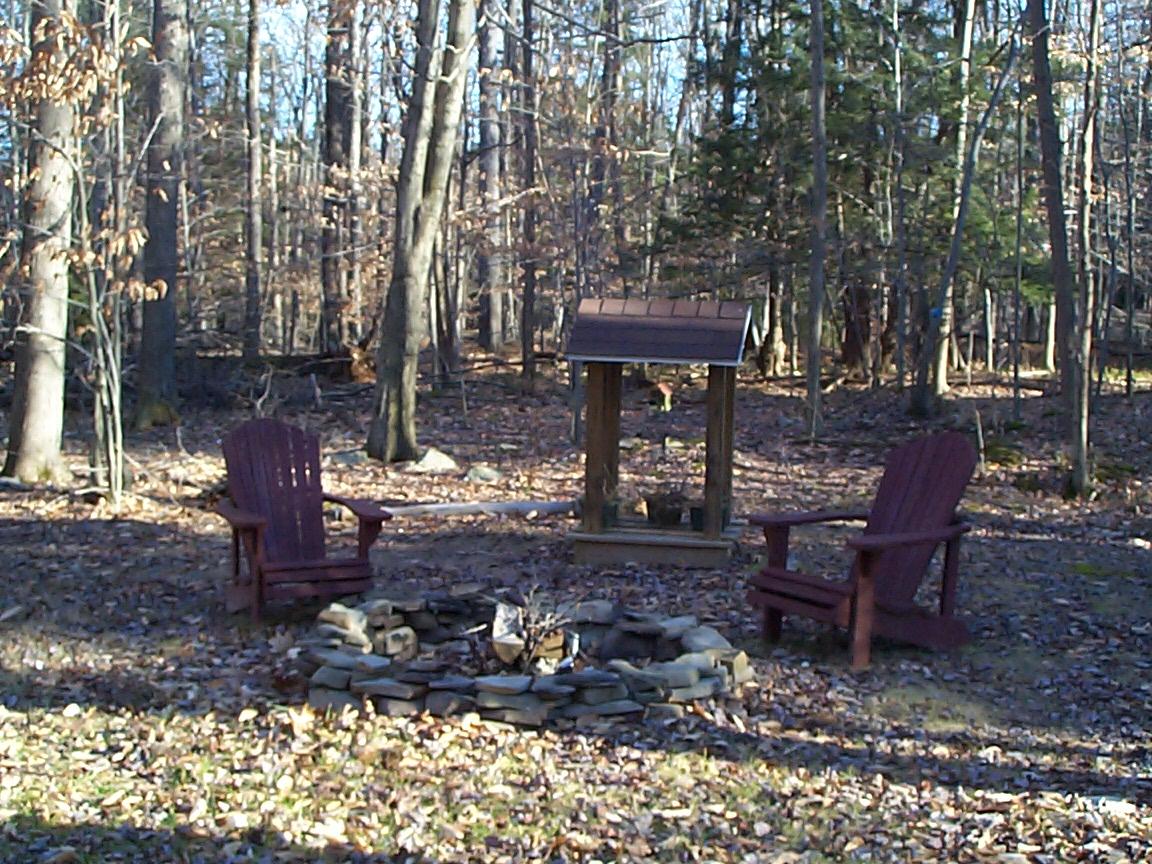 99 King Arthur Road Blakeslee, PA 18610 - Photo 11 of 13 Yard Fire Pit View