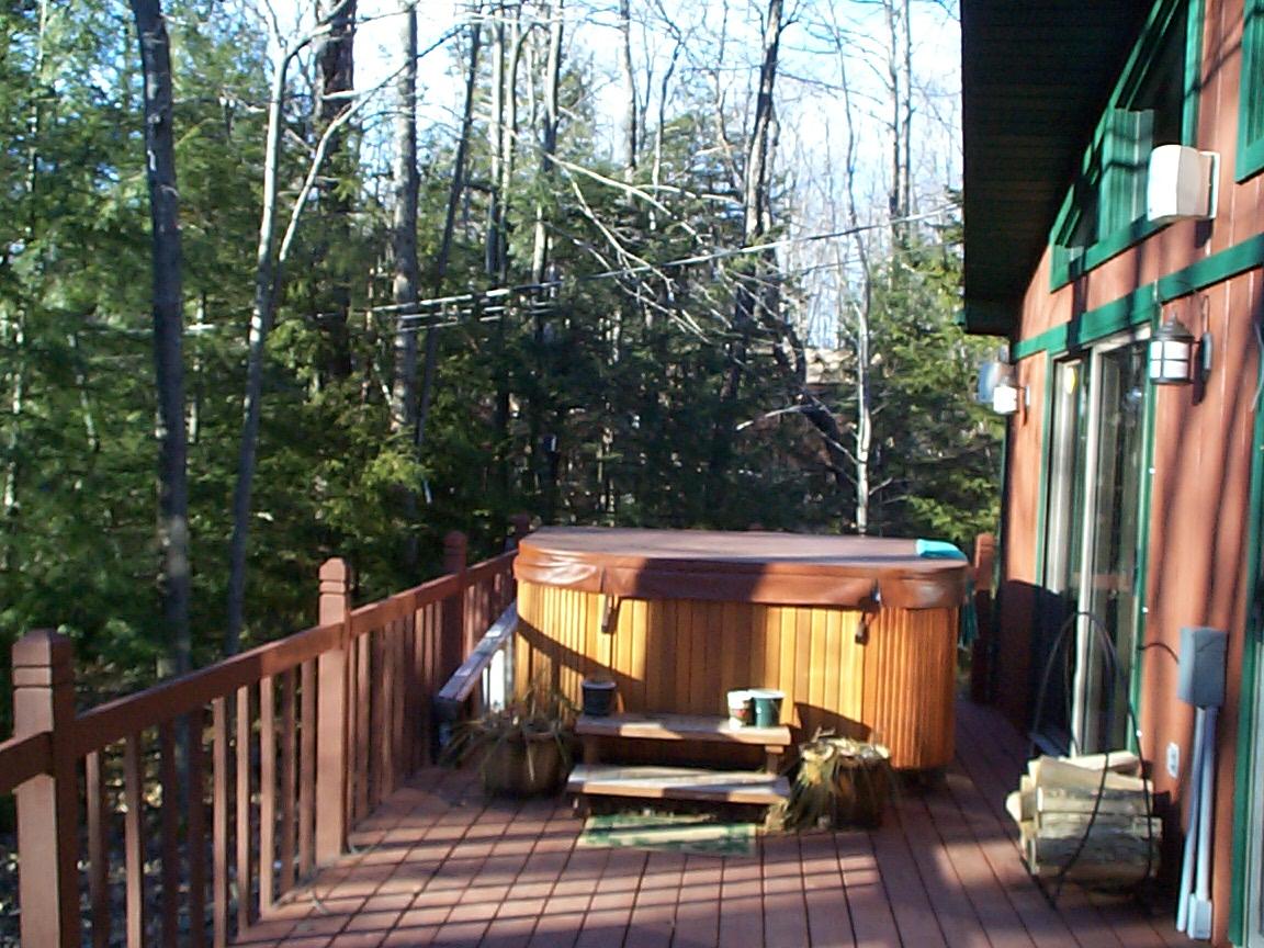 99 King Arthur Road Blakeslee, PA 18610 - Photo 5 of 13 Deck Hot Tub