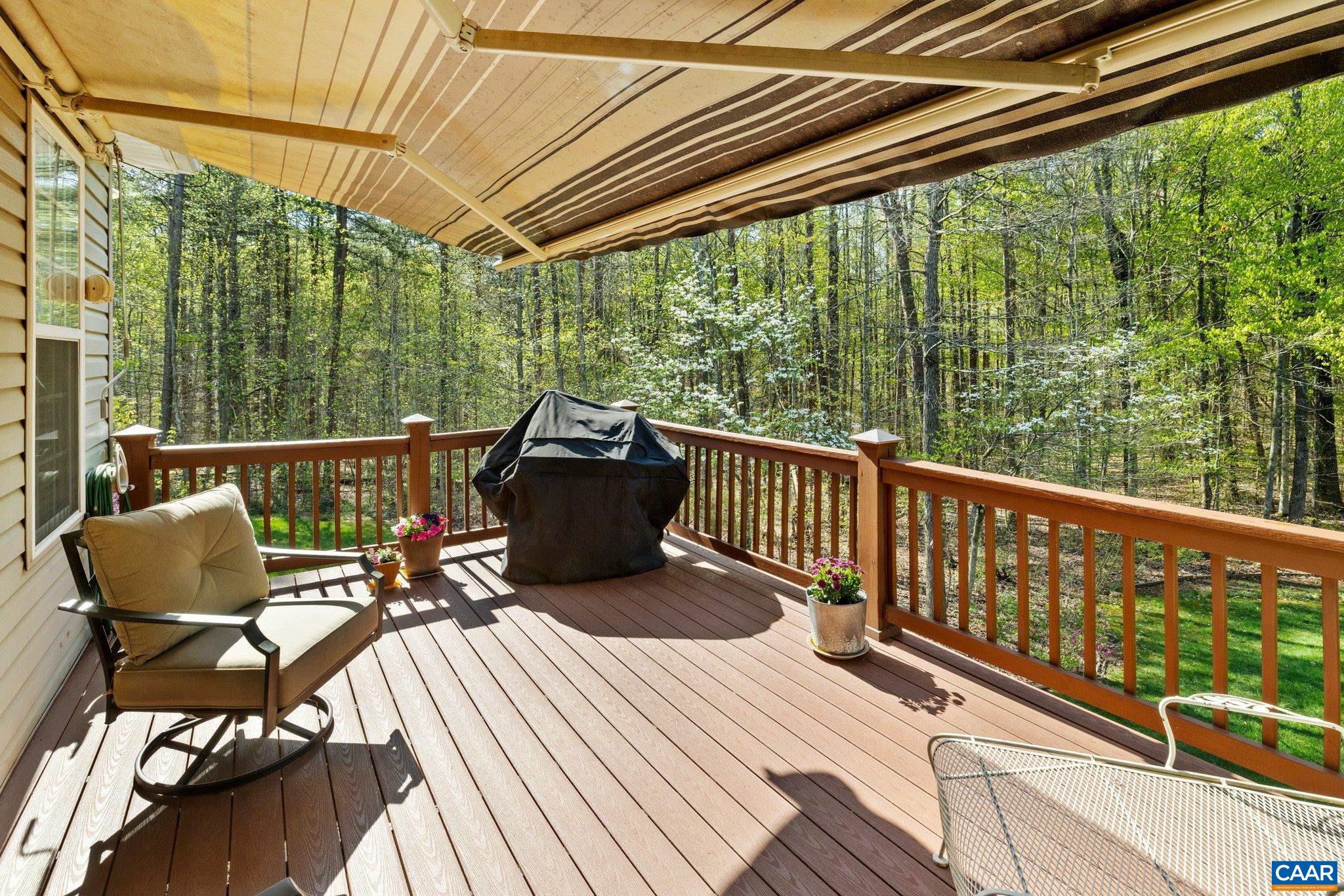 5437 3 Notch Road Louisa, VA 23093 - Photo 5 of 35 a view of a chairs in wooden deck