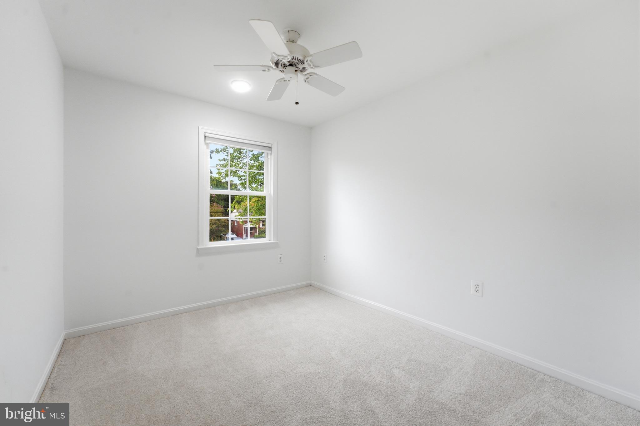 7235 Reservoir Road Springfield, VA 22150 - Photo 34 of 64 Third Bedroom w-Ceiling Fan & New Carpet & Paint