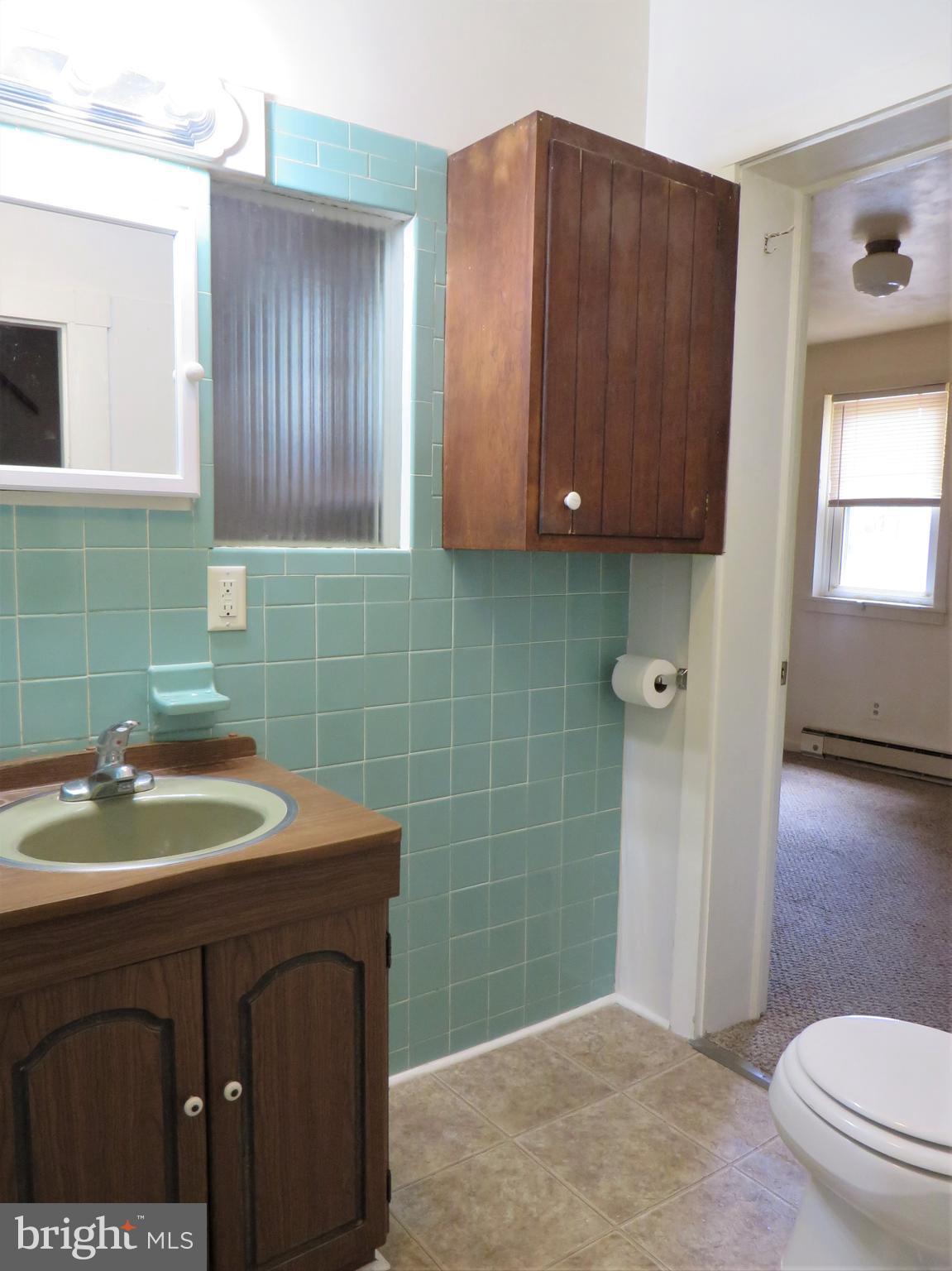 110 Race Street Lititz, PA 17543 - Photo 13 of 25 a bathroom with a sink a toilet and mirror