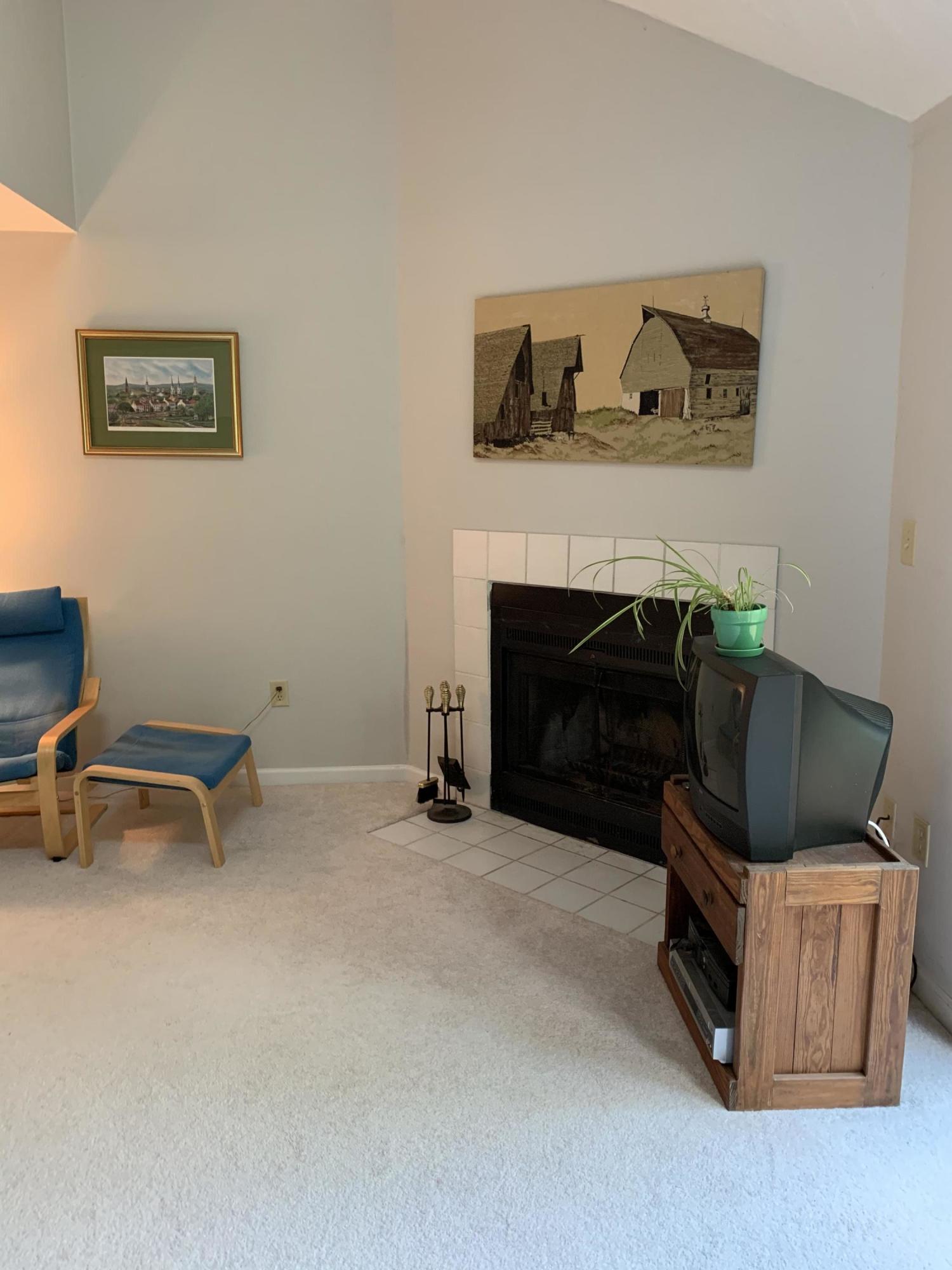 3307 Forest Ridge Road Roanoke, VA 24018 - Photo 5 of 28 a living room with furniture and a fireplace