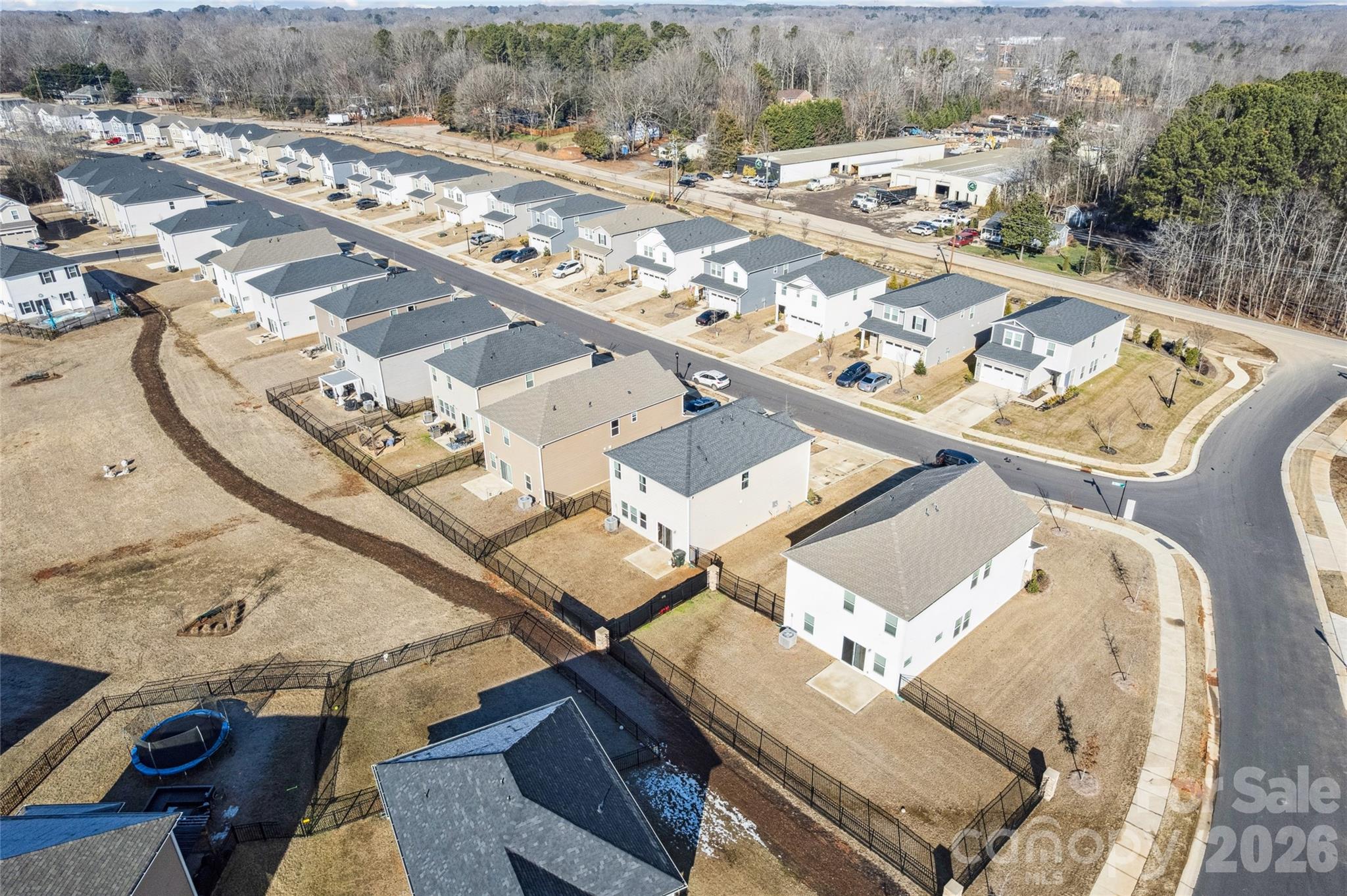 309 Olympia Way York, SC 29745 - Photo 45 of 46 an aerial view of a residential houses with outdoor space