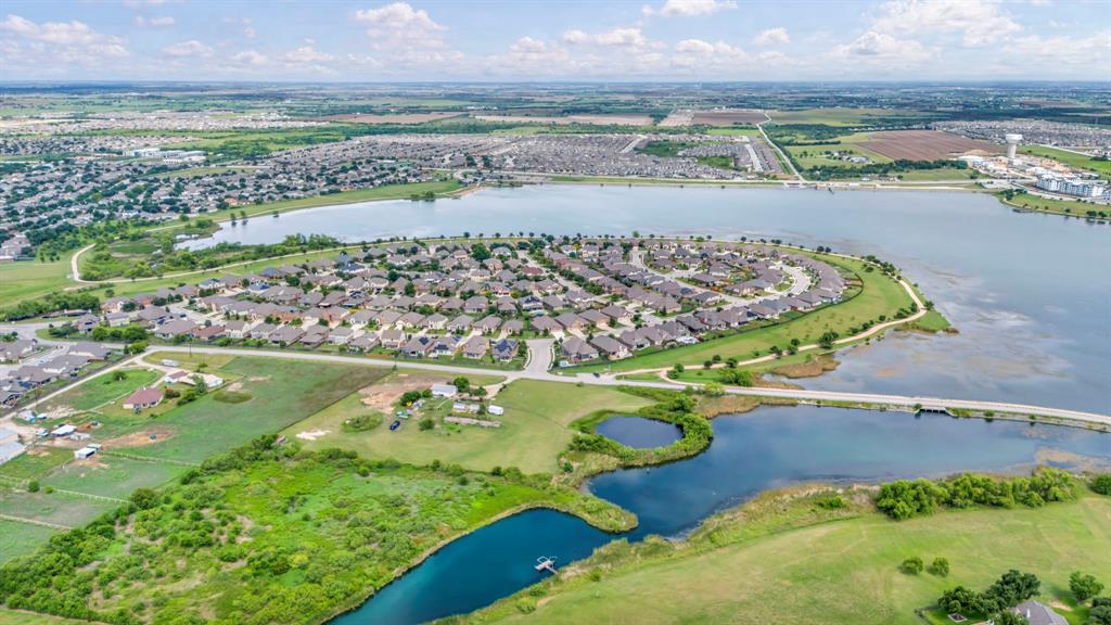 18401 Masi Loop Pflugerville, TX 78660 - Photo 29 of 29 Aerial view of residential area. featuring a large body of water. * PROPERTY DOES NOT HAVE DIRECT ACCESS or A LAKE VIEW.