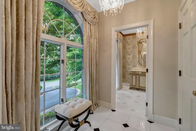 a view of a room with a door and balcony