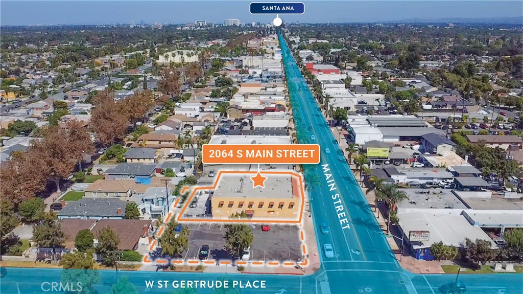 2064 South Main Street Santa Ana, CA 92707 - Photo 2 of 7 an aerial view of residential building and parking space