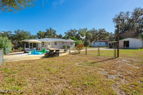 a view of a house with a outdoor space