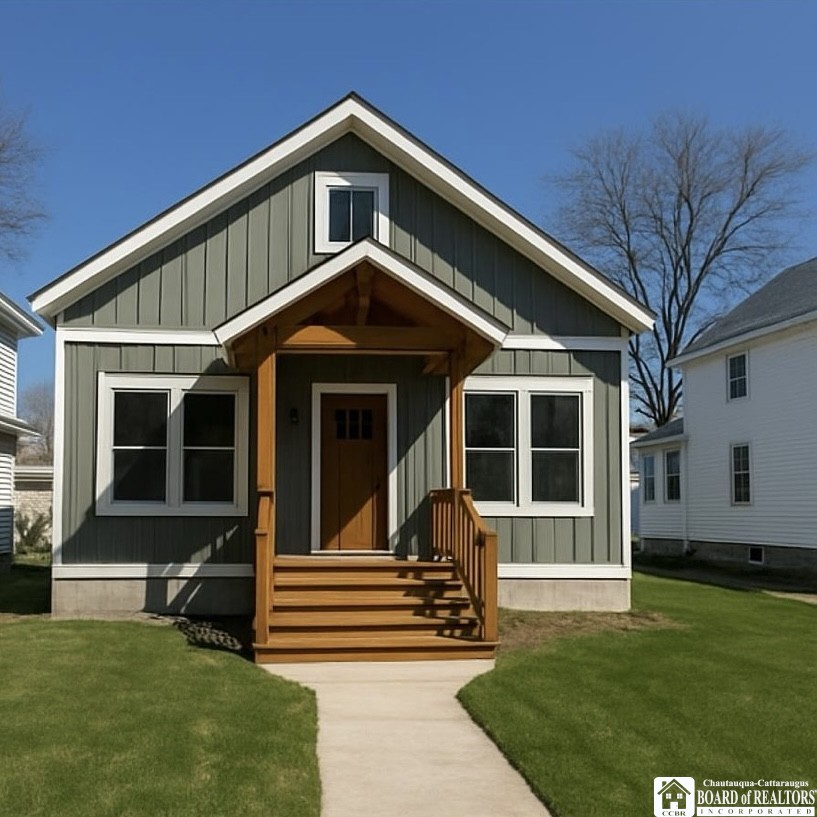 Newly Built Home with poured foundation