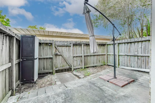 a house with a glass door