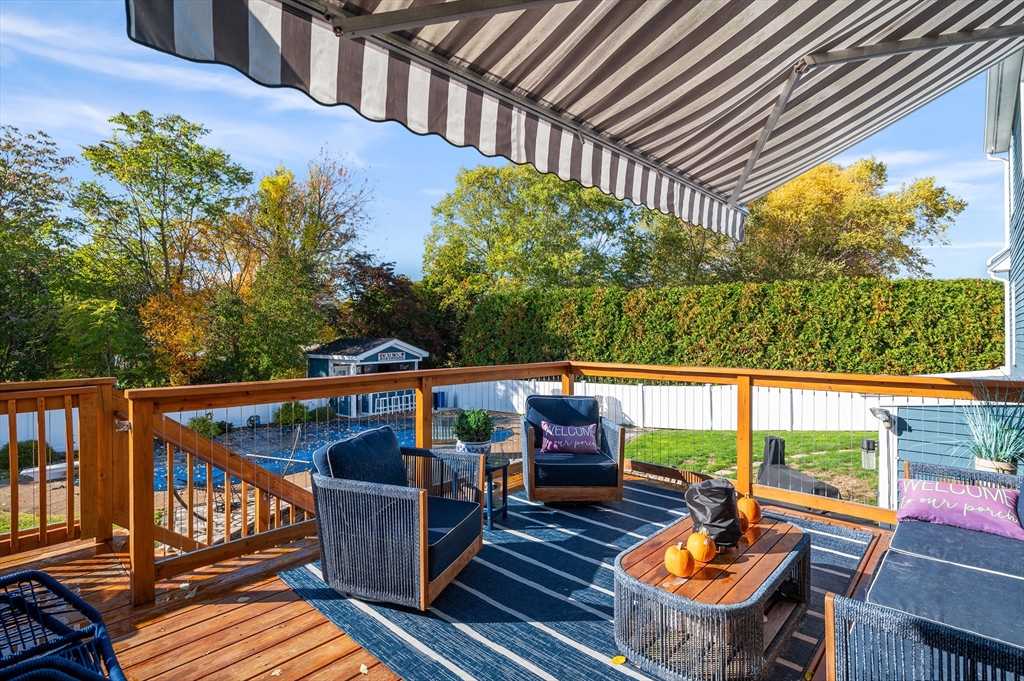 4 Horseneck Road Shrewsbury, MA 01545 - Photo 6 of 33 a view of balcony with wooden floor and outdoor seating