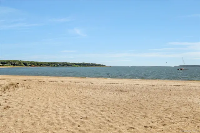 a view of an ocean and beach