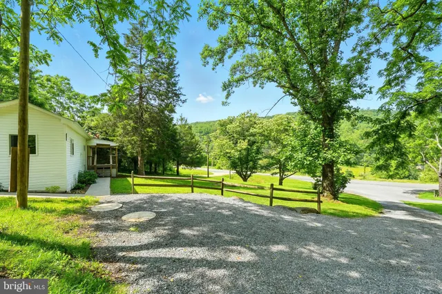 a view of outdoor space with garden