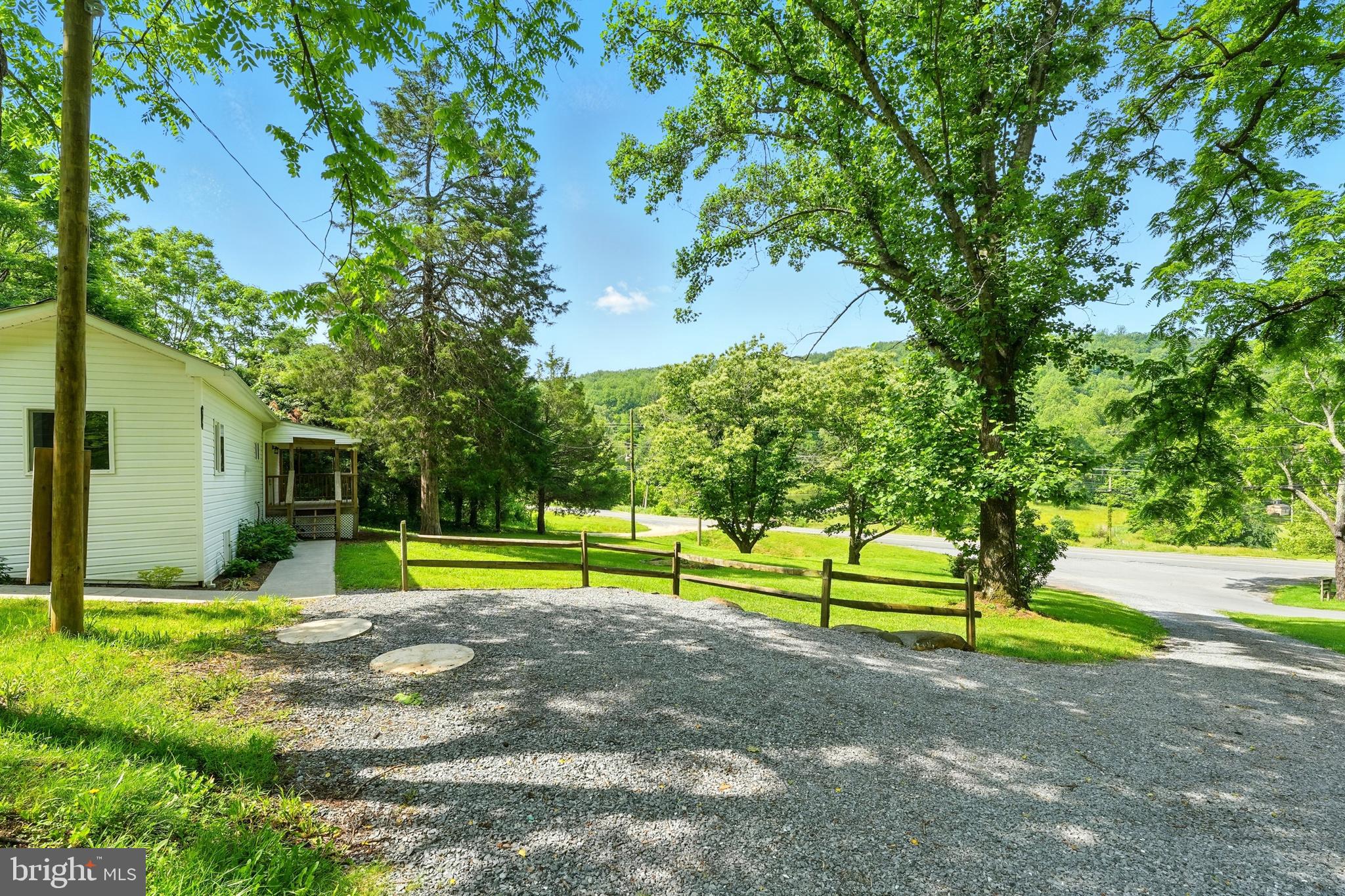 a view of outdoor space with garden