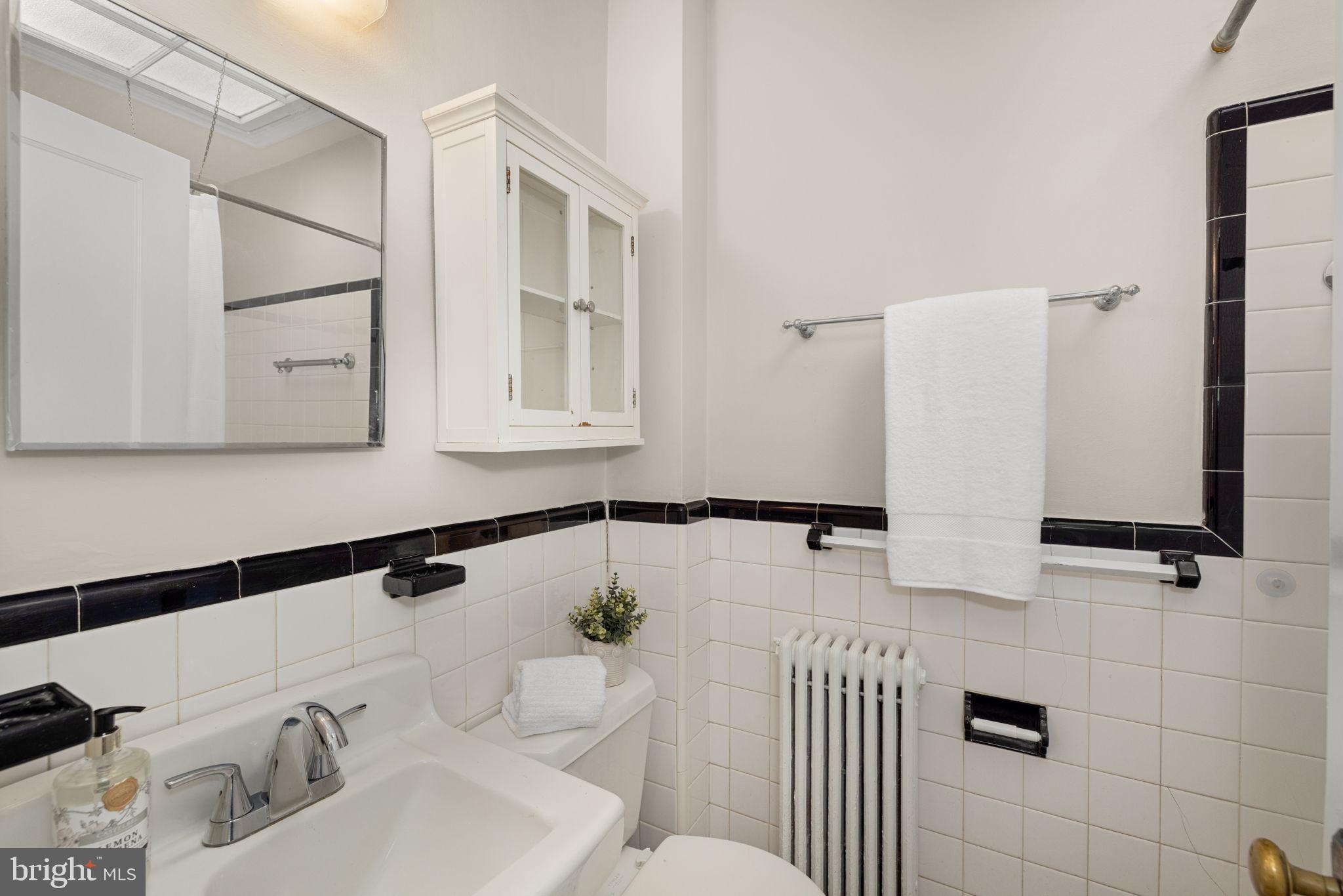 3762 W Street Northwest Washington, DC 20007 - Photo 23 of 41 a bathroom with a sink and a mirror