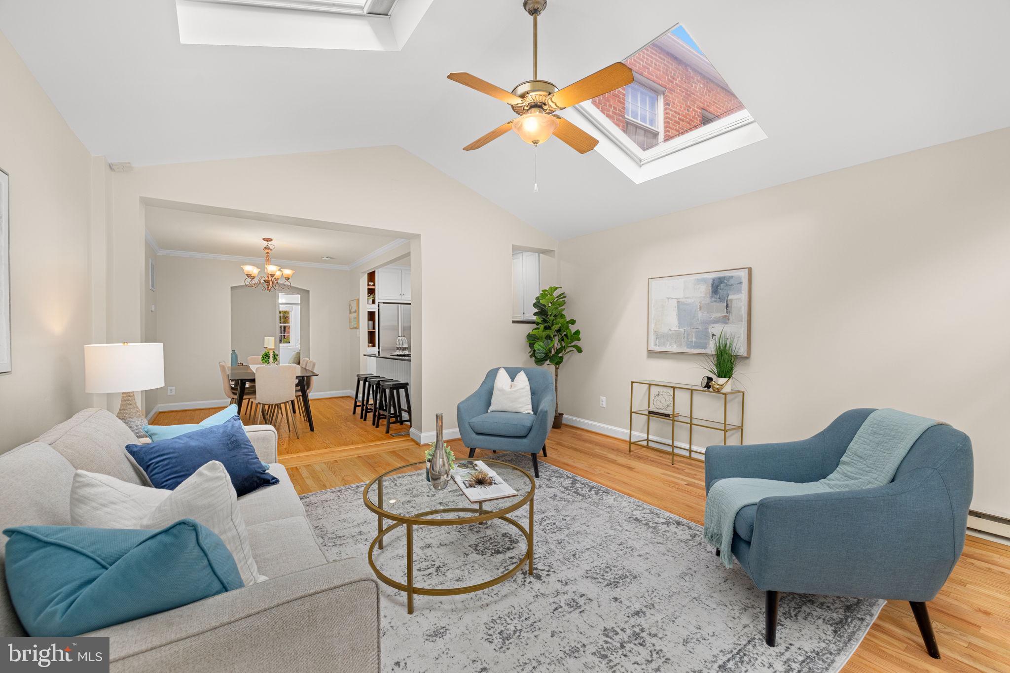 3762 W Street Northwest Washington, DC 20007 - Photo 8 of 41 a living room with furniture kitchen view and a window