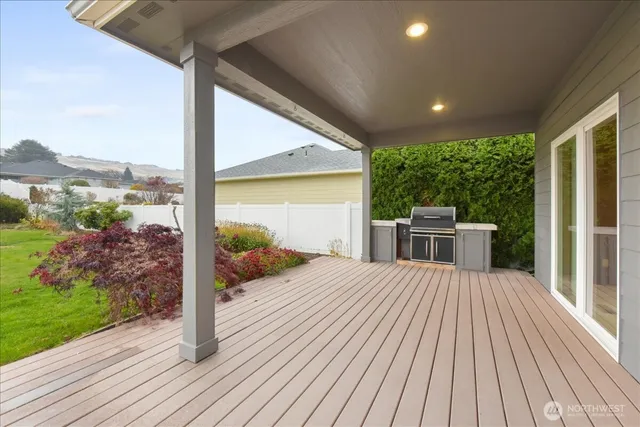 a house view with a seating space