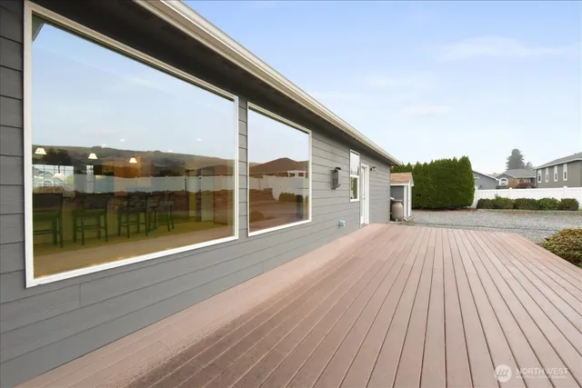 a view of outdoor space and deck