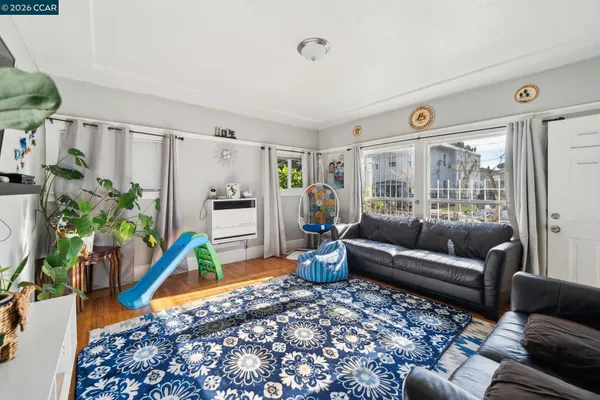 a view of a backyard with a garden