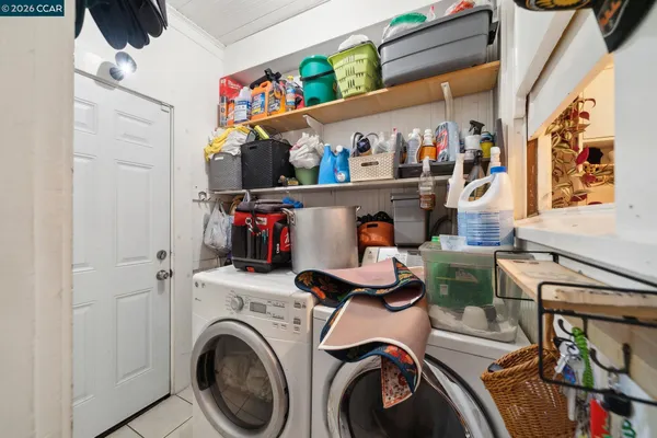 a view of storage and utility room