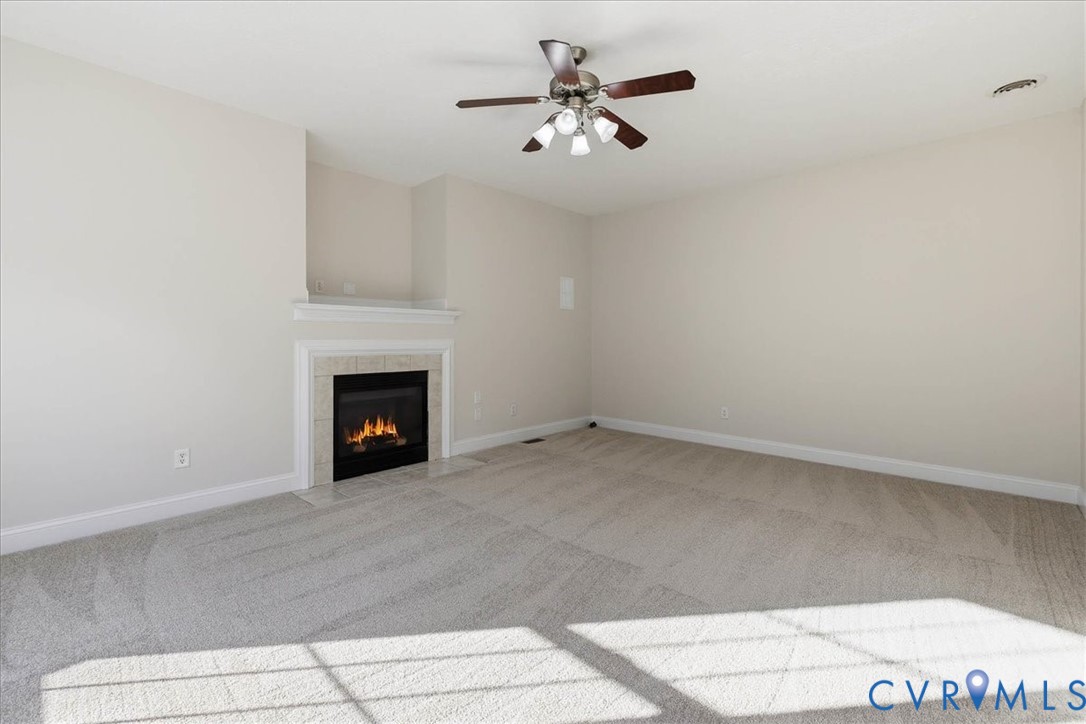 11891 Old Stage Road Prince George, VA 23875 - Photo 26 of 38 family room with new carpet & gas logs