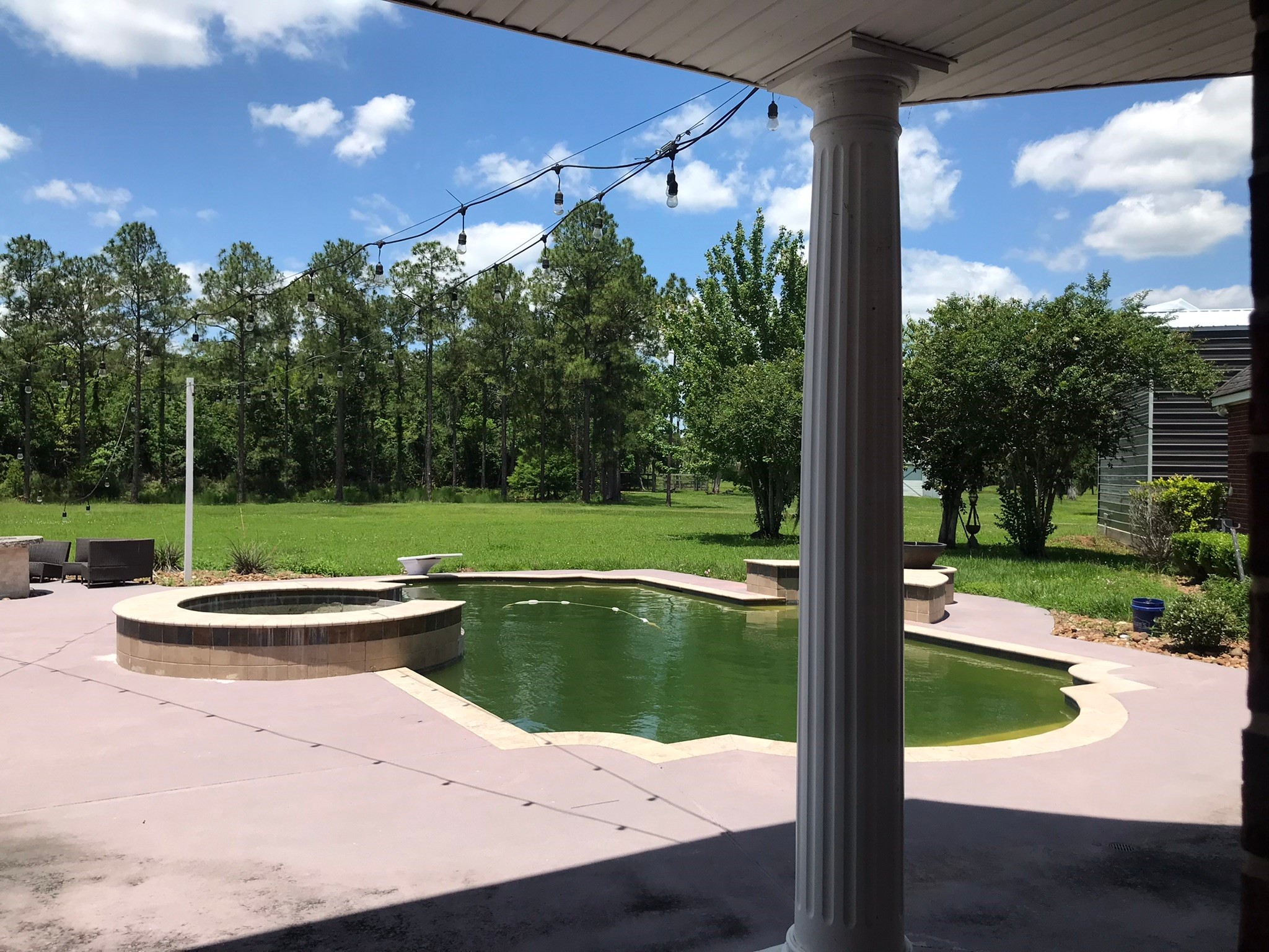 1616 Milian Circle Sweeny, TX 77480 - Photo 40 of 49 a view of a lake from a balcony
