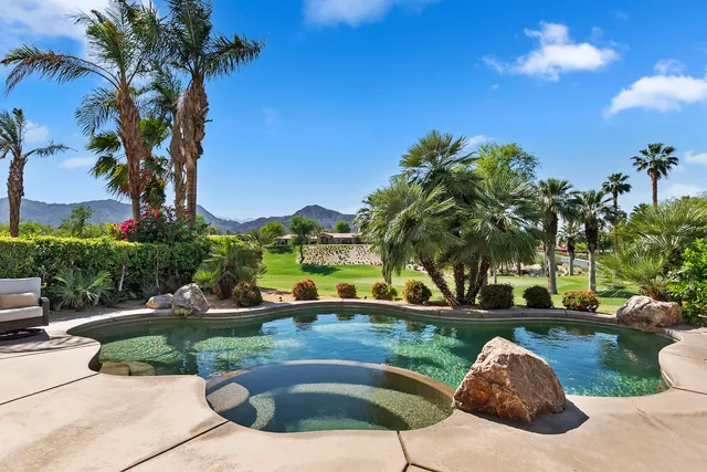 a view of a garden with a slide