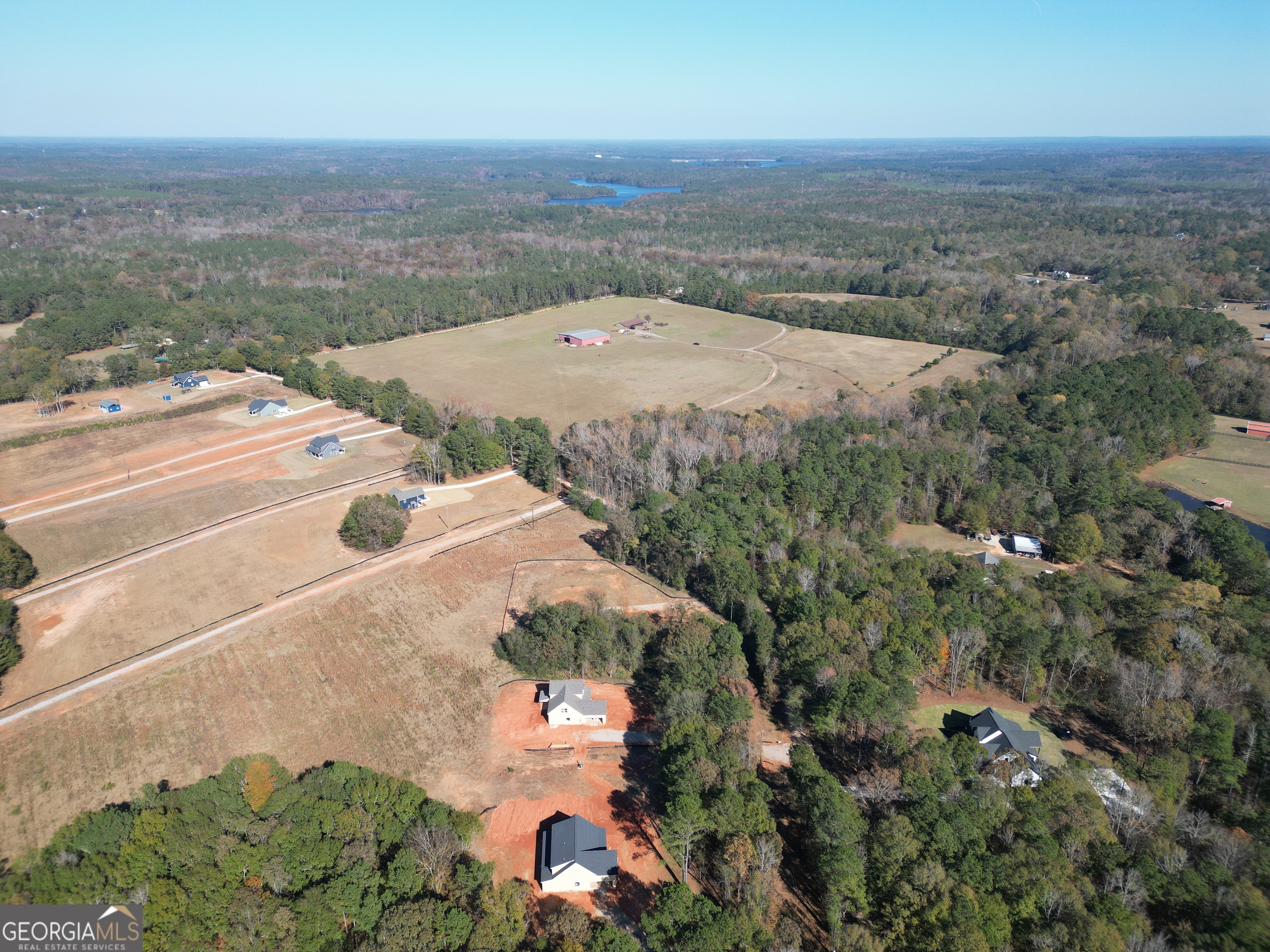 51 Oak Road Locust Grove, GA 30248 - Photo 6 of 8 an aerial view of a house with a yard