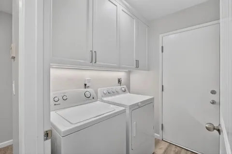 a bedroom with a bed and a closet