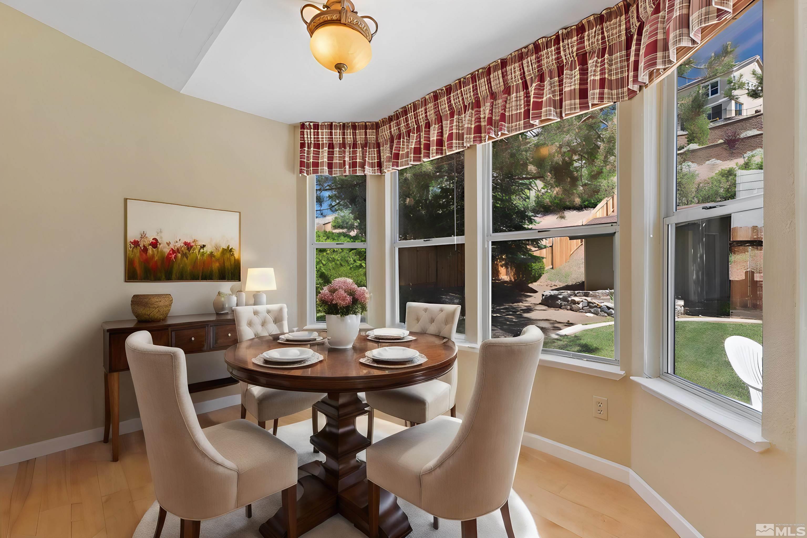 575 Cliff View Drive Reno, NV 89523 - Photo 9 of 33 a view of a dining room with furniture window and outside view