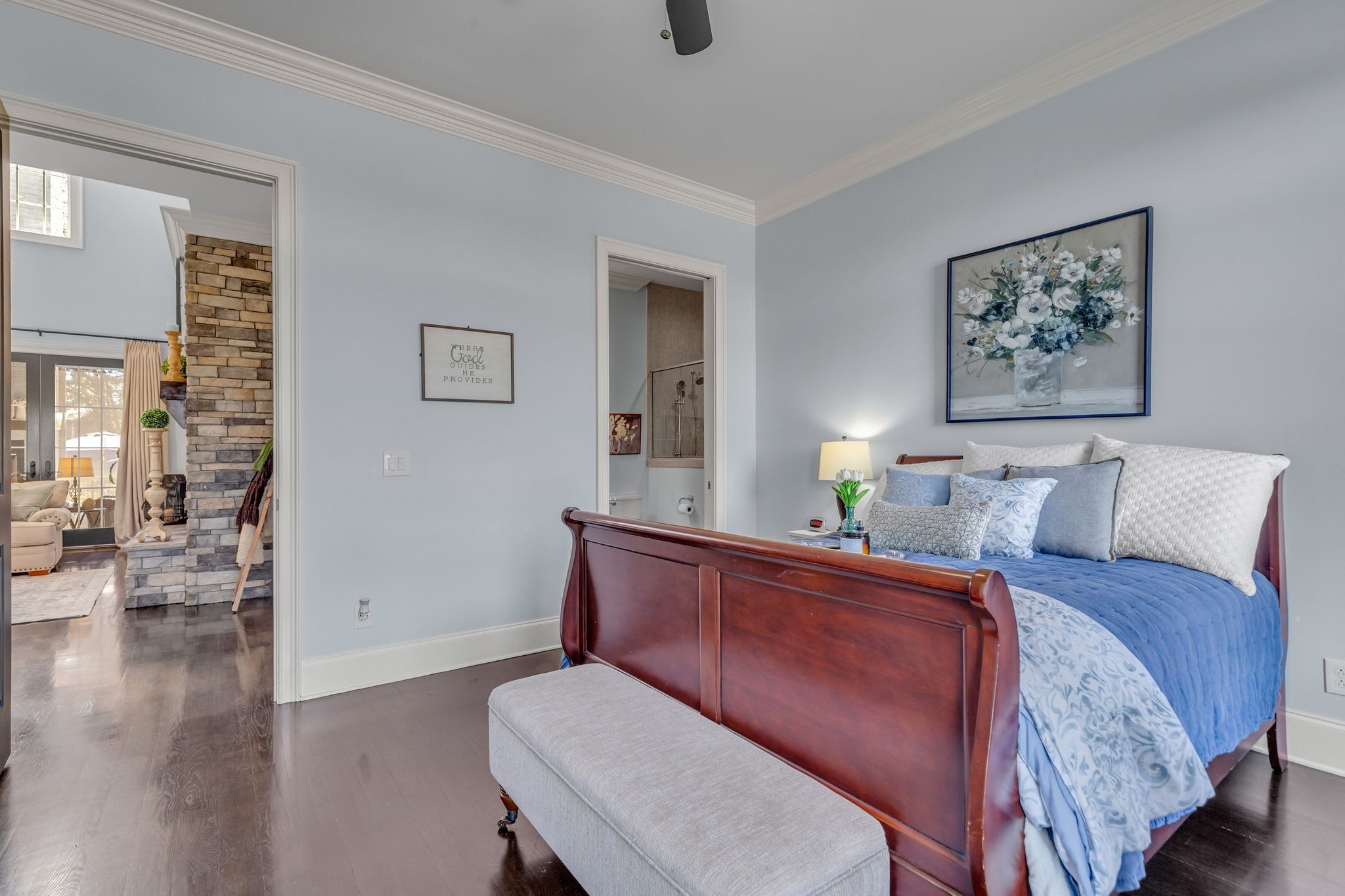 7167 Williams Road Christiana, TN 37037 - Photo 32 of 53 a living room with furniture and wooden floor