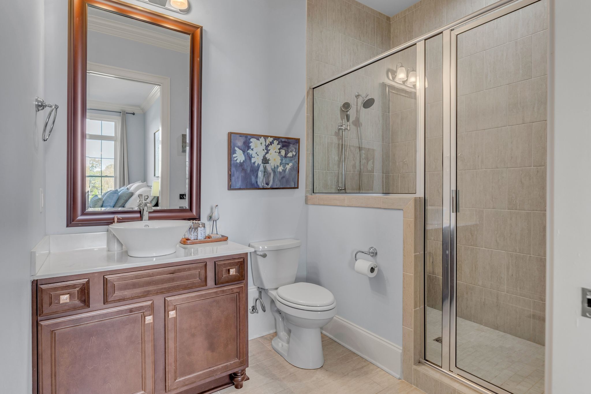 7167 Williams Road Christiana, TN 37037 - Photo 34 of 53 a bathroom with a toilet a sink and a mirror