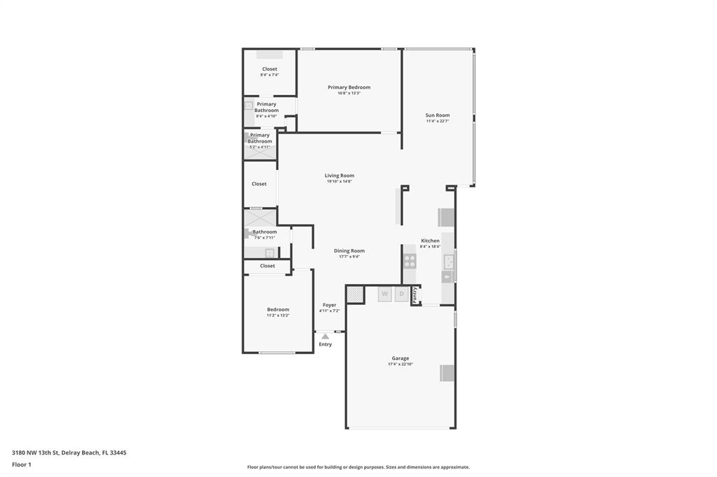 3180 Northwest 13th Street Delray Beach, FL 33445 - Photo 27 of 52 a picture of a bathroom with a shower