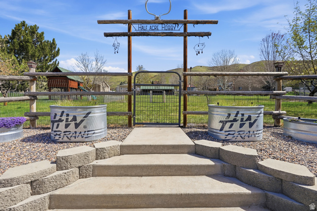 2420 West Old Hwy Road Morgan, UT 84050 - Photo 45 of 54 View of patio / terrace with a gate