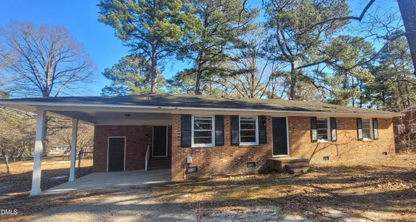 a view of a house with a patio