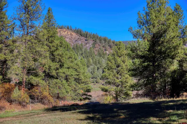 a view of a yard with an outdoor space and seating