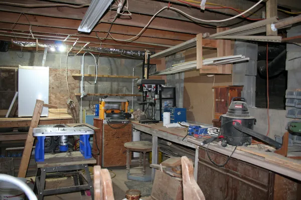 view of a room with stair