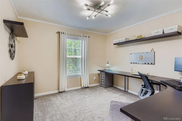 a room with furniture and window