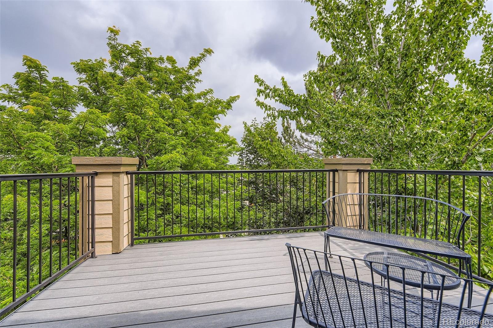 795 Ridgemont Circle Highlands Ranch, CO 80126 - Photo 28 of 35 a view of a balcony with wooden floor