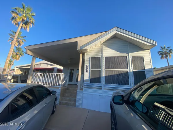 a view of balcony with a potted plant