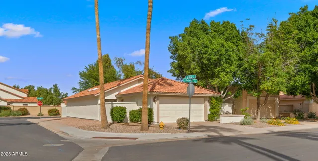 a view of a house with a outdoor space