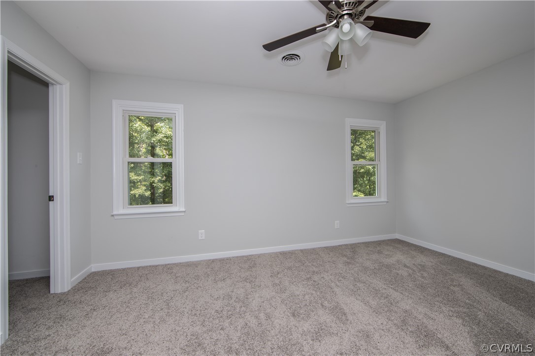 2160 Genito Road Moseley, VA 23120 - Photo 30 of 49 Bedroom two with NEW fixtures, carpet, & paint
