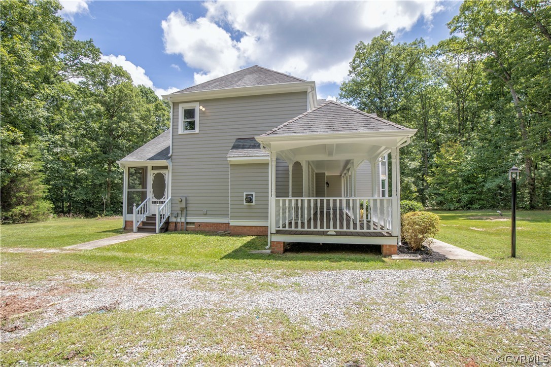 2160 Genito Road Moseley, VA 23120 - Photo 41 of 49 a view of a house with a yard and a porch