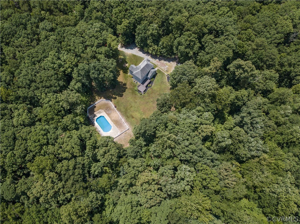 2160 Genito Road Moseley, VA 23120 - Photo 47 of 49 a aerial view of a house with a yard and green space