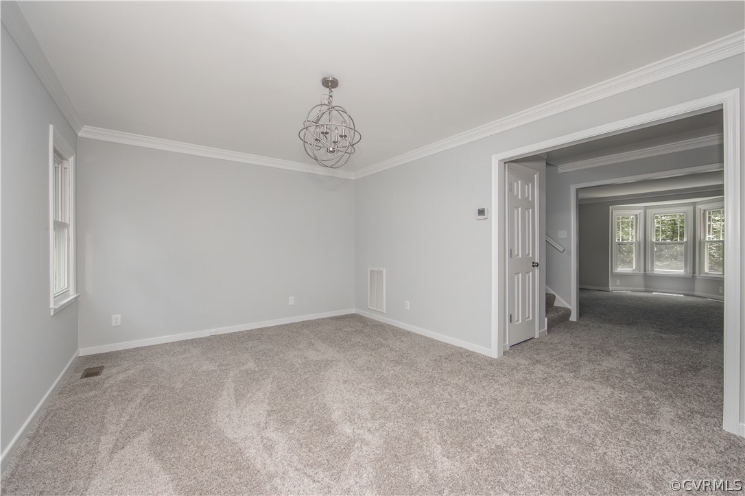 2160 Genito Road Moseley, VA 23120 - Photo 10 of 49 Dining room w/ NEW carpet, fixtures, & paint