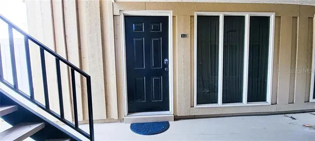 a view of front door